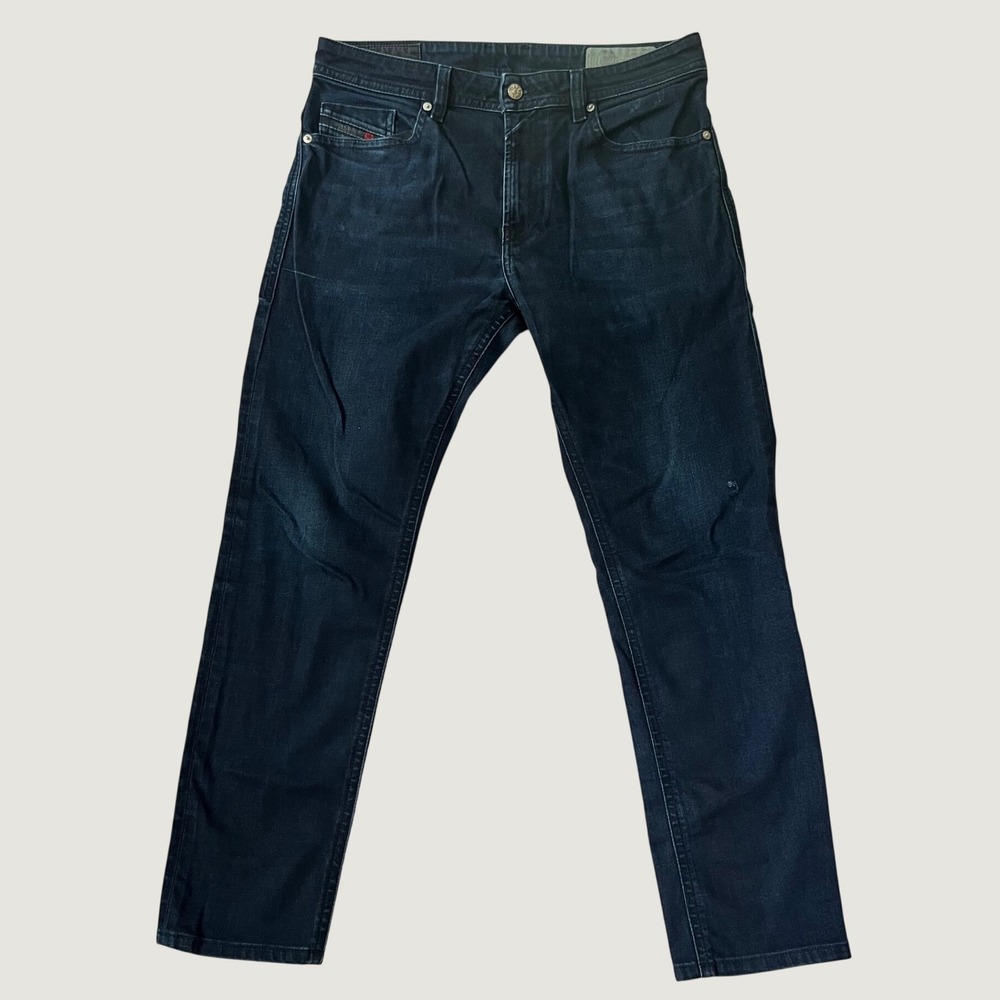 Diesel Thommer Slim Skinny Jeans Dark Blue Indigo Stretch Denim 33x30